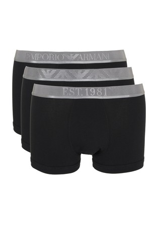 ASV paket od 3 para bokserica od organskog pamuka s logo obrubom