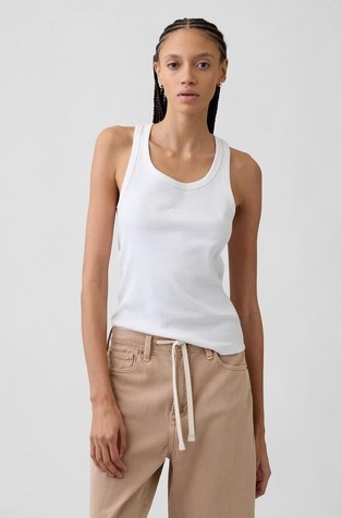 Gap logo ženska rebrasta majica brez rokavov