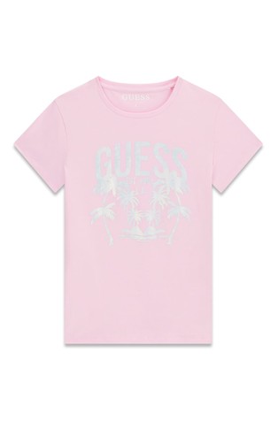 Majica s logotipom i otiskom palmi