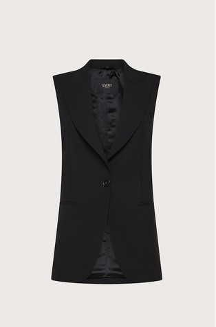 Long wool blend gilet