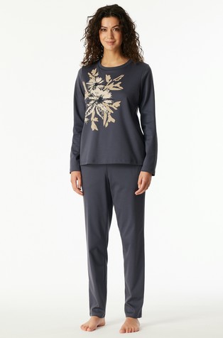 Comfort Interlock - long women's pyjamas in cotton
