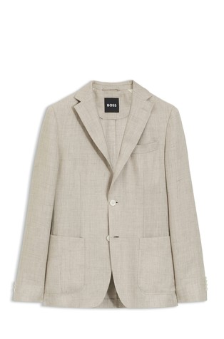 Slim fit sako od mješavine lana