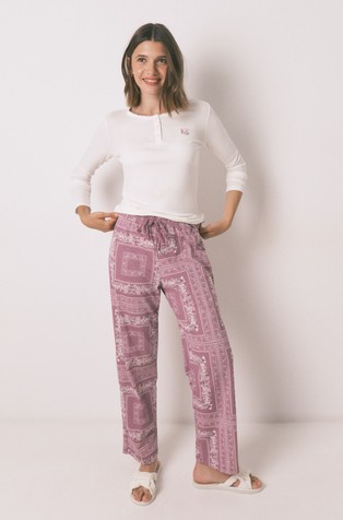 Long pyjamas with flower print