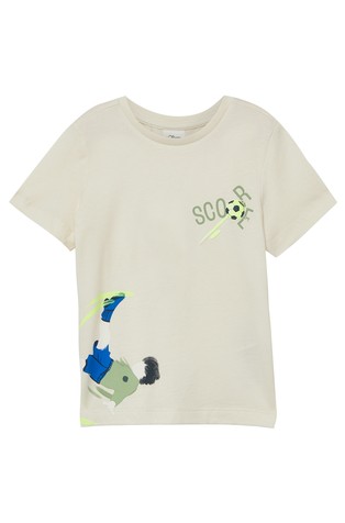 Cotton T-shirt with front print
