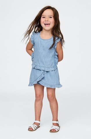 2-dijelni denim komplet za djecu djevojčice