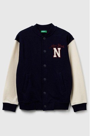 Loose fit bomber pulover s vezovima