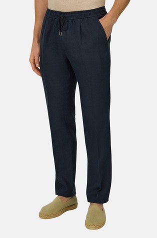 City lanene hlače s elastičnim obrubom oko struka