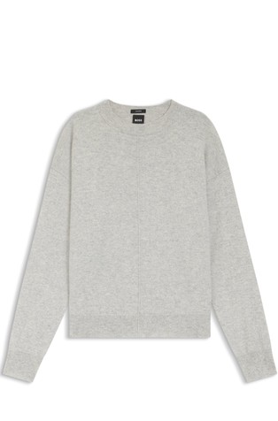 Relaxed fit pleten pulover od kašmira