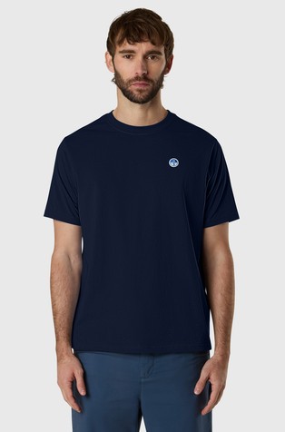 T-shirt with logo patch