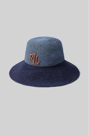 Two-tone Straw Bucket Hat