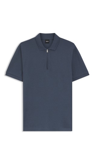 Polo majica od mješavine pamuka s djelomičnim kopčanjem