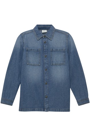 Long denim shirt