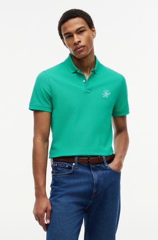 Regular fit logo polo majica kratkih rukava od pikéa