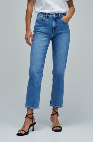 True slim fit cropped jeans hlače