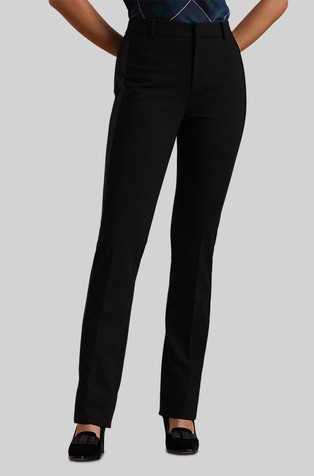 Hlače od dvostrane krep tkanine sa satenskim bočnim prugama