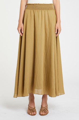 Flared long skirt
