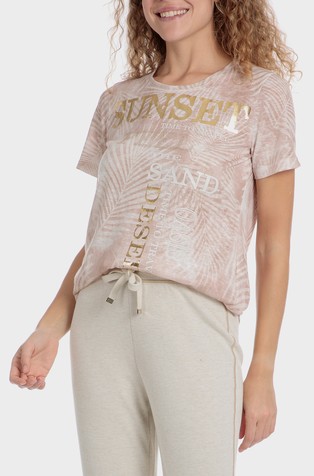 Majica kratkih rukava s uzorkom i otiskom