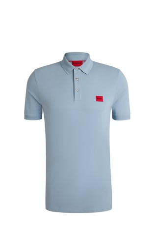 Slim fit polo majica od pamučnog pikéa s logo našivkom
