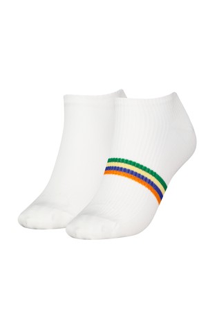 Paket od 2 para niskih čarapa s prugastim detaljem