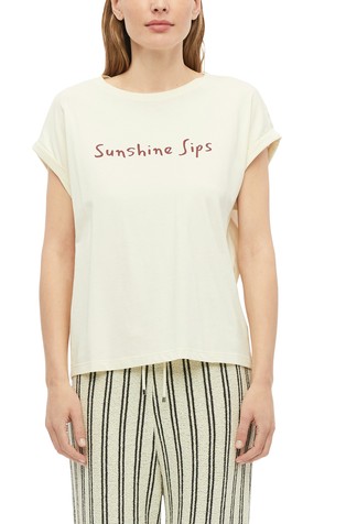 Cotton t-shirt with front print
