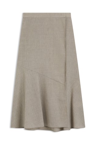 Suknja od djevičanske vune s A-krojem