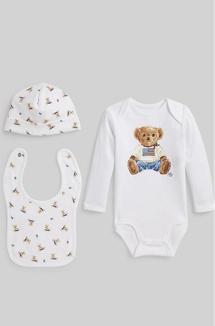 Polo Bear pamučni 3-dijelni komplet