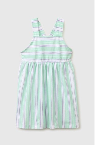 Printed dress with straps