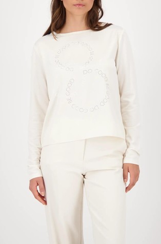 Majica dugih rukava s ukrasnim kamenčićima