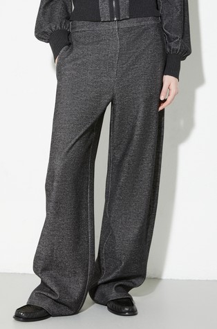 Wide-leg jersey trousers