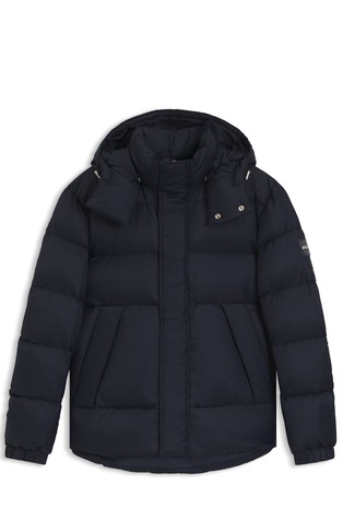 Vodoodbojna prošivena jakna sa žakard uzorkom monograma