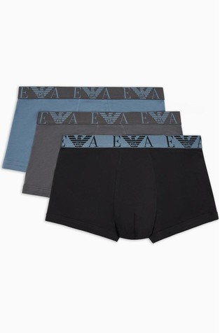 Three-pack of boxer briefs with bold monogram logo