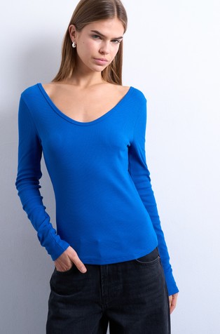 TSWENDY majica dugih rukava s V-izrezom