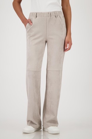 Straight fit hlače od velura