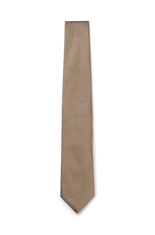 Silk tie with jacquard pattern
