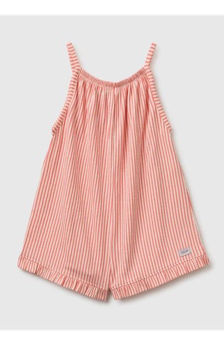 Striped cover-up jumpsuit
