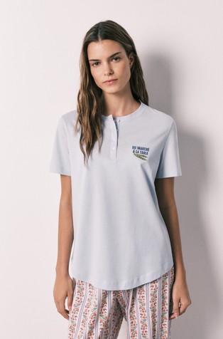 Cotton short sleeve T-shirt