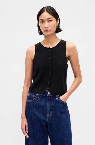 Ženski lagan pleten prsluk