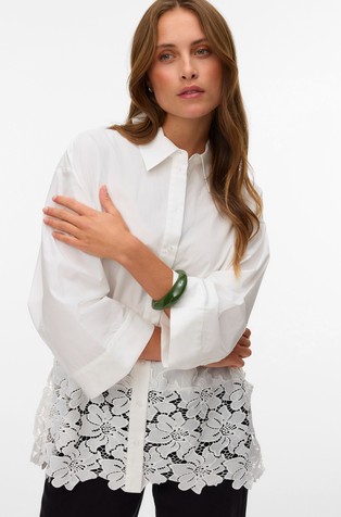 VMRITTA Lace 3/4 sleeved shirt