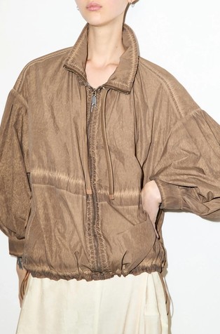 Oversized nylon jacket