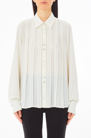 Košulja s plisiranim naborima sprijeda