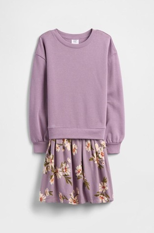 Haljina od kombinacije tkanina za djevojčice