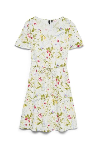 VMEASY short-sleeved dress in viscose