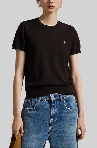 Short-sleeve Crewneck Sweater