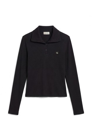 Monologo majica s henley visokim ovratnikom
