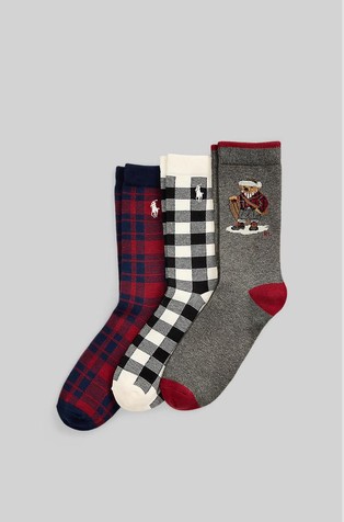 Polo Bear paket od 3 para čarapa