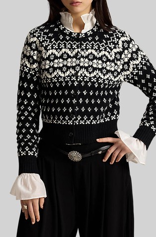 Fair Isle kardigan od mješavine vune