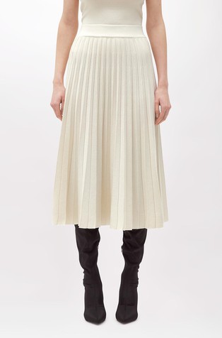 Plisirana suknja od mješavine viskoze