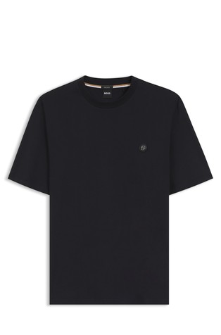 Mercerised-cotton T-shirt with Double B monogram