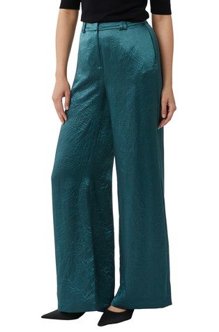 Satenske hlače sa širokim nogavicama