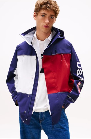 Tommy x U.S. Sail GP Team relaxed fit vjetrovka od ripstop tkanine